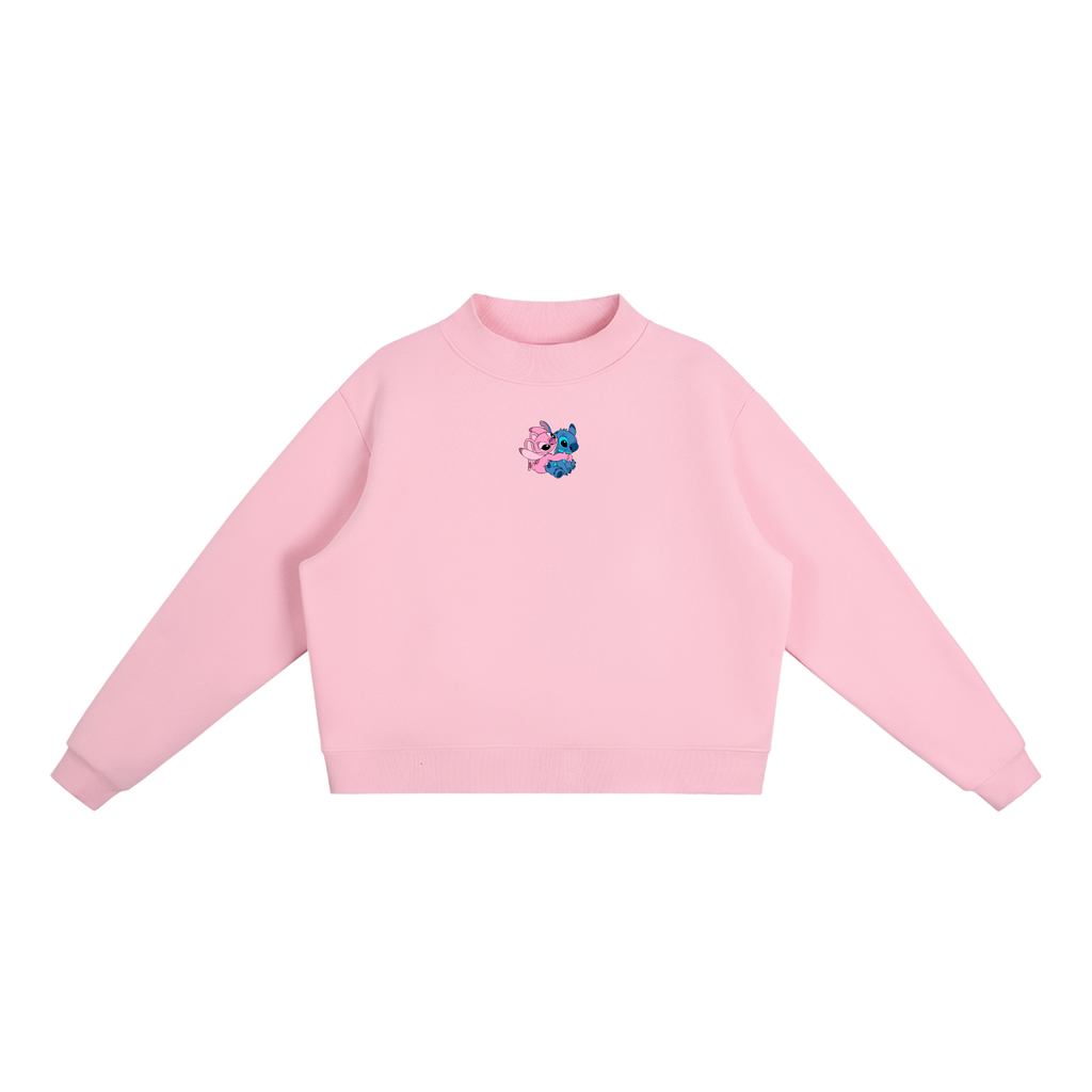 Lilo & Stitch Essential Fleece Mid-Neck Crew Sweatshirt