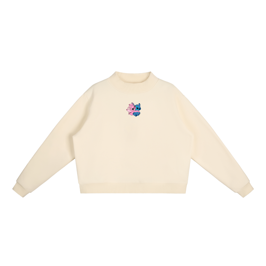 Lilo & Stitch Essential Fleece Mid-Neck Crew Sweatshirt